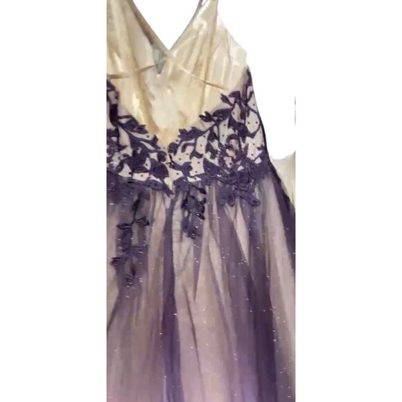 LUCCI LU ABBY PARIS PURPLE GOWN 90110, Size 14, New with Tag MSRP $380 SOO - Picture 7 of 13
